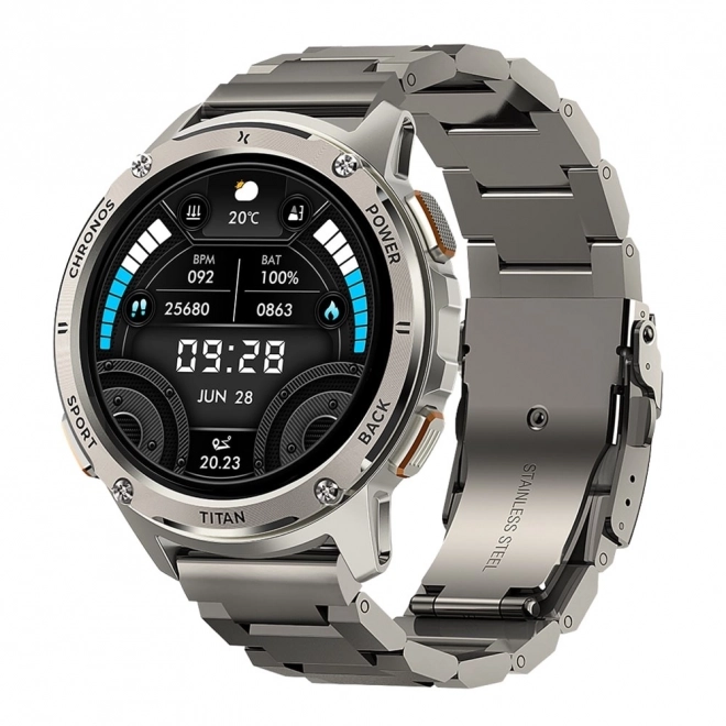 Inteligentny zegarek Titan Chronos srebrny