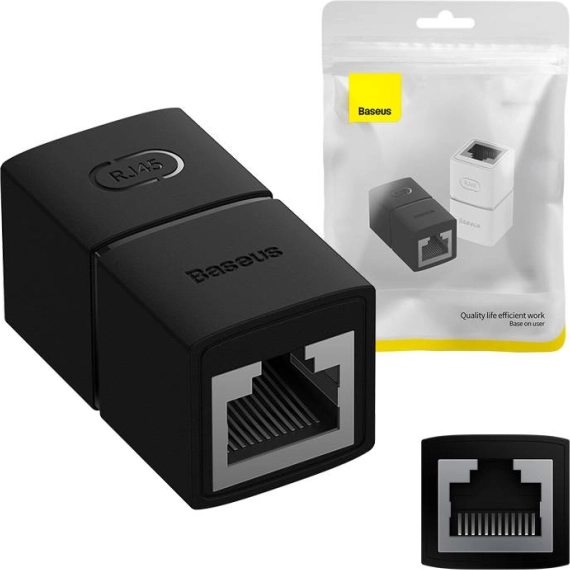 złącze sieciowe RJ45 BASEUS AirJoy (czarne)