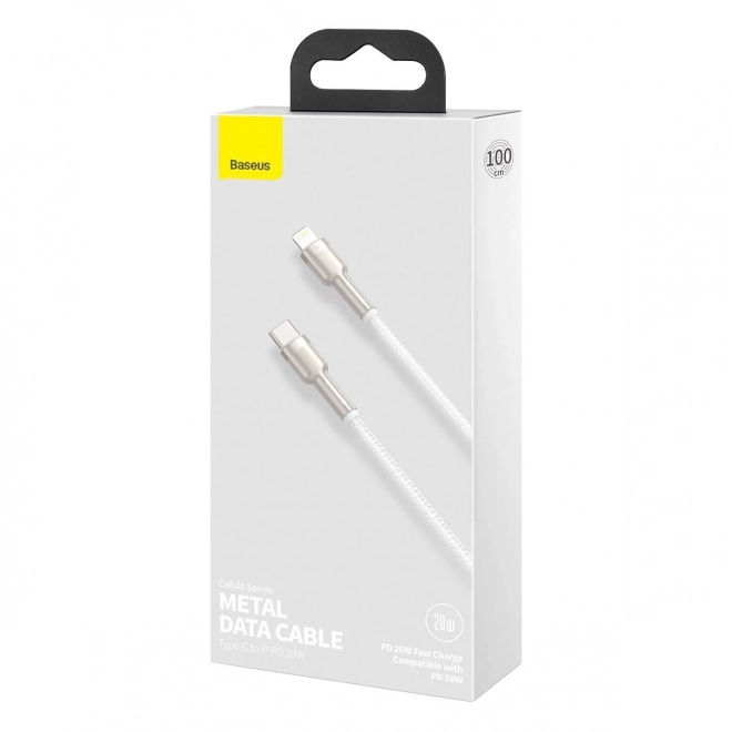 Kabel USB-C do Lightning Baseus Cafule z szybkim ładowaniem 20W, 1m
