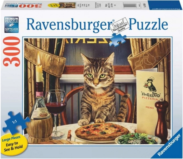 Puzzle 2D Duży Format - Kolacja w samotności 300 elementów