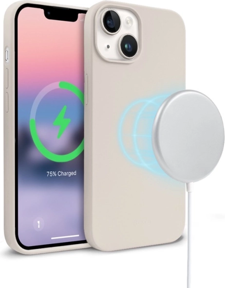 Magnetyczne etui na iPhone 14/13 MagSafe w kamiennym beżu