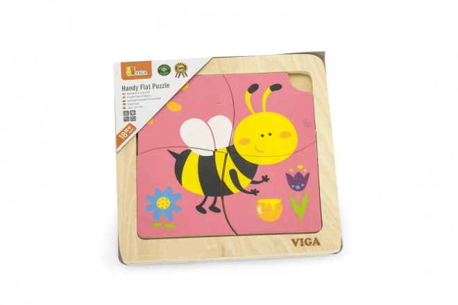 Drewniane puzzle pszczółka firmy Viga