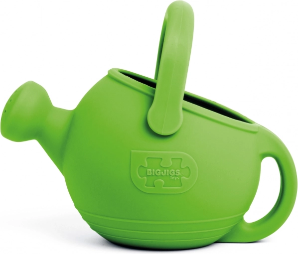 Dziecięca silikonowa konewka na wodę BIGJIGS Toys, zielona meadow