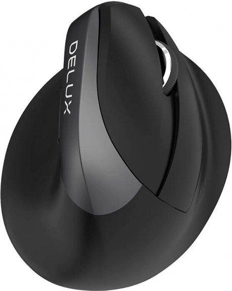 Delux M618 Mini pionowa mysz bezprzewodowa – czarna