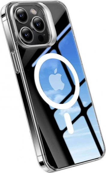etui Torras UPRO Lstand Clear‑Mag do iPhone 15 przezroczyste