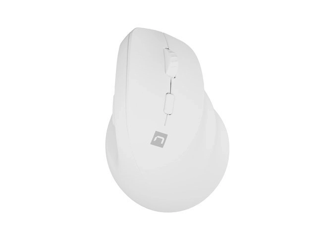 Pionowa bezprzewodowa mysz Crake 2 BT 5.2 + 2.4GHz biała