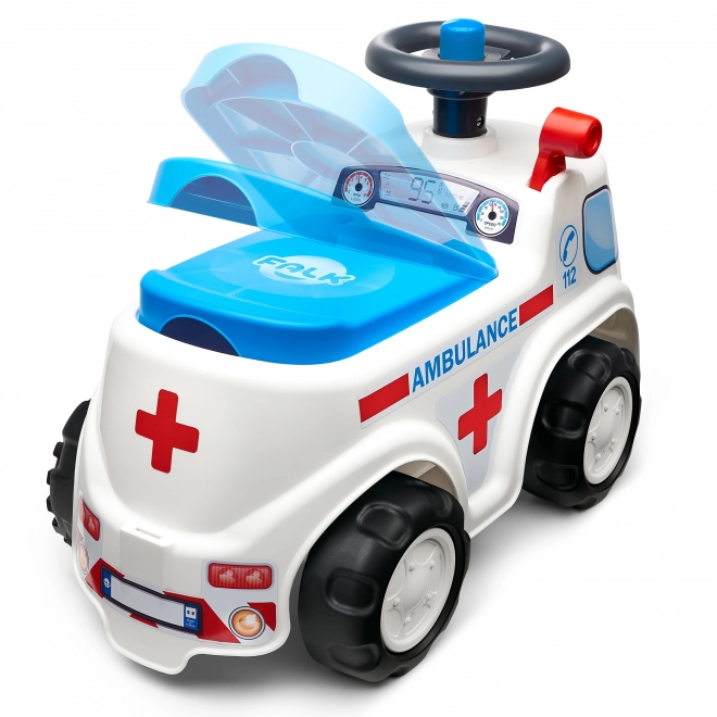FALK Jeździk Ambulans z otwieranym siedzeniem i klaksonem na kierownicy
