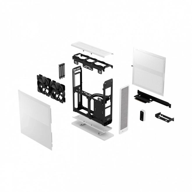 Biała obudowa PC Ridge mITX PCIE 4.0