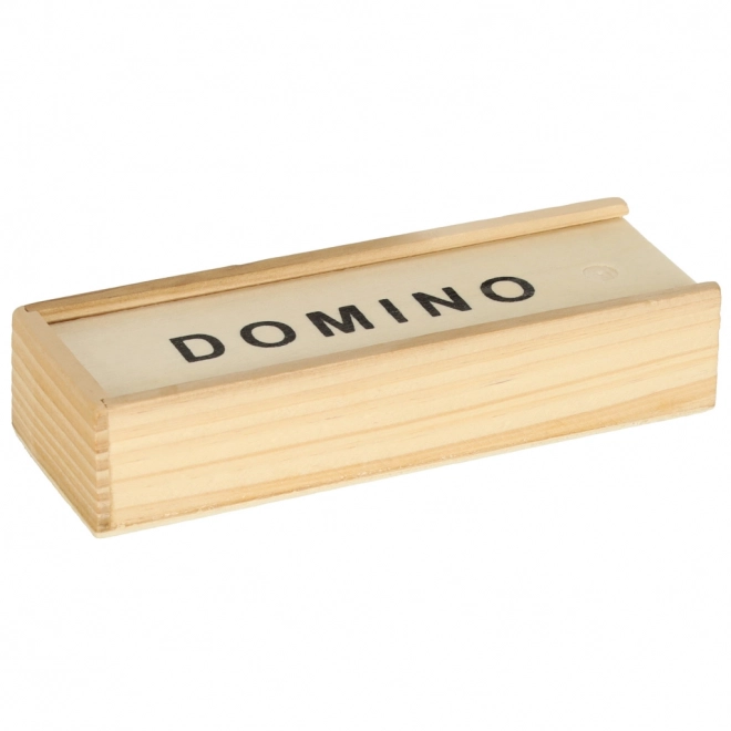 Drewniane domino do zabawy rodzinnej
