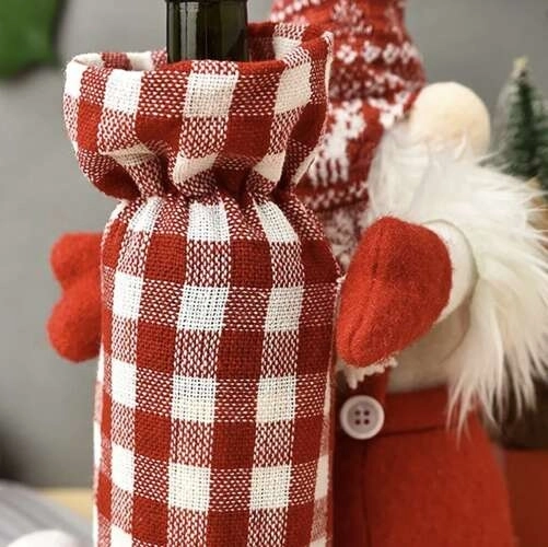 Świąteczny skrzat z torbą na butelkę Ruhhy 22508