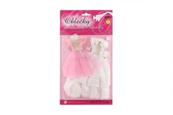 Ubranka z akcesoriami dla lalek 2 sztuki