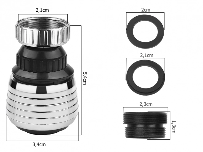 Perlator na baterię Rounder 360