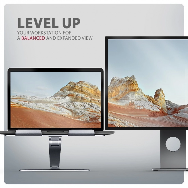 Podstavec do laptopa AXAGON STND-LQ z aluminium, 10-16", regulacja kąta