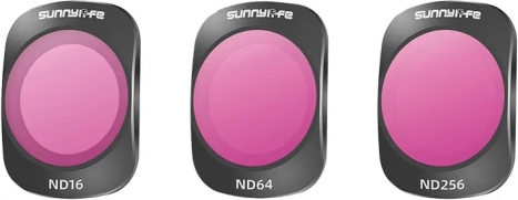 Zestaw filtrów ND Sunnylife ND16, ND64 i ND256 do DJI Pocket 3