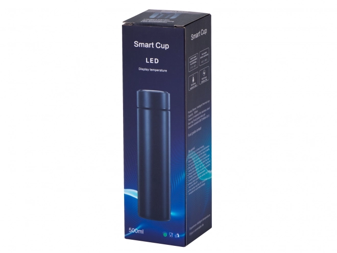 Kubek termiczny z LED wyświetlaczem 500 ml czarny