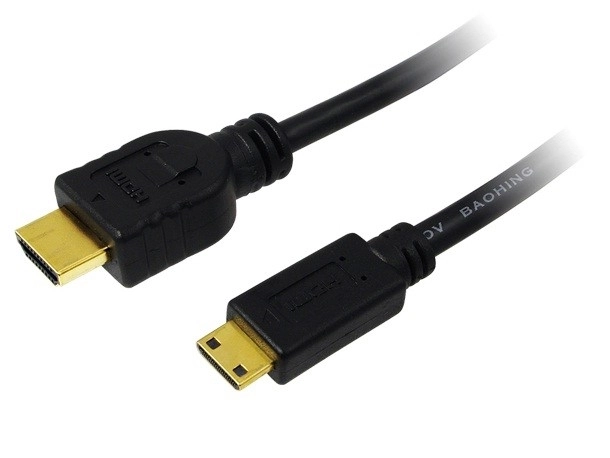 Kabel HDMI - Mini HDMI 1,5 m pozłacany