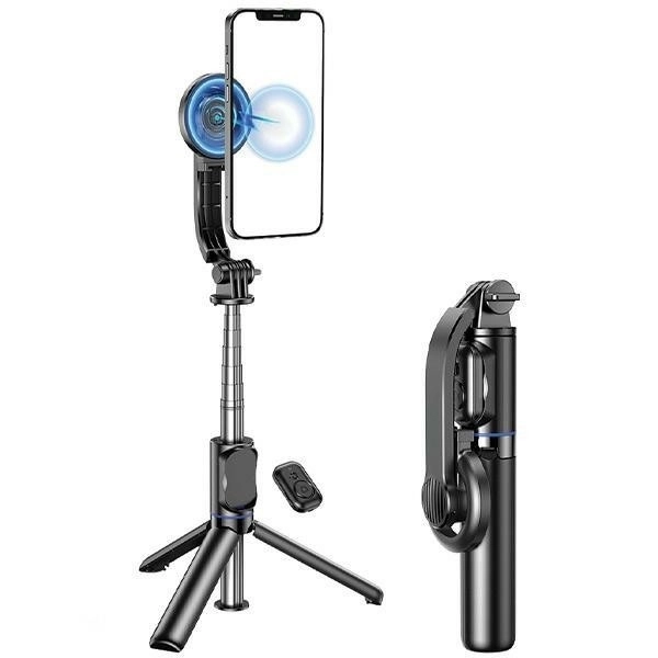 Uchwyt selfie stick z magnetycznym statywem