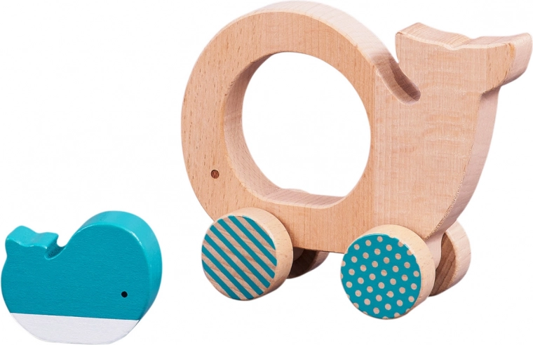 Dwie zabawki w jednej: wieloryb i wyjmowane młode