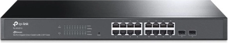 TP-Link JetStream inteligentny przełącznik 16× Gigabit + 2× SFP (TL-SG2218)