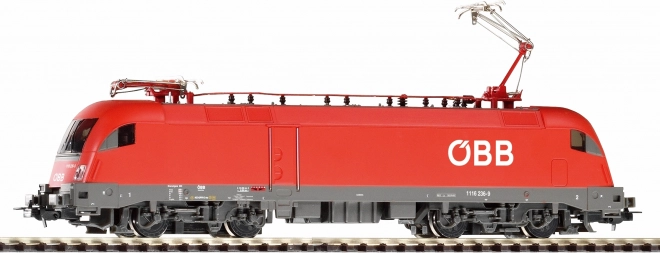 Elektryczna lokomotywa Taurus ÖBB z podwójnymi pantografami H0