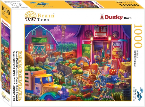 Puzzle Brain Tree zmierzch na podwórku (1000 elementów)
