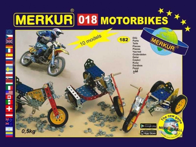 Merkur motocykle – metalowa konstrukcyjna 174 części, aż 10 modeli