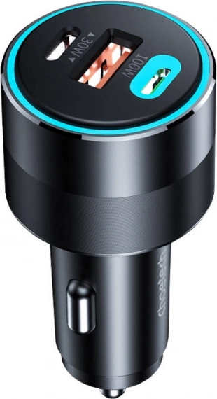 Ładowarka samochodowa USB‑C i USB‑A 130W czarna