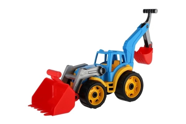 Traktor z łyżką i koparką