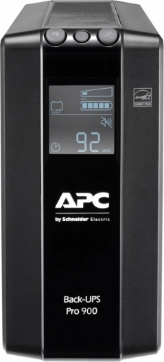 Zasilacz awaryjny APC Back-UPS Pro 900 VA z AVR i LCD, 6x C13