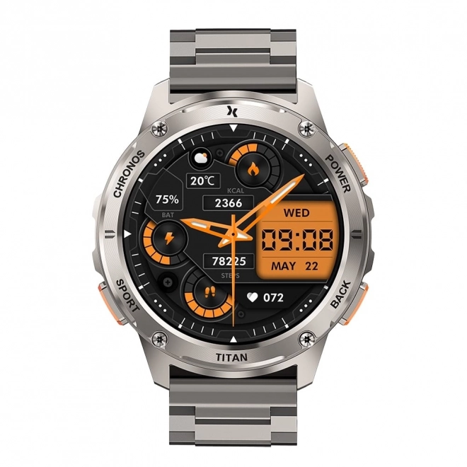 Inteligentny zegarek Titan Chronos srebrny