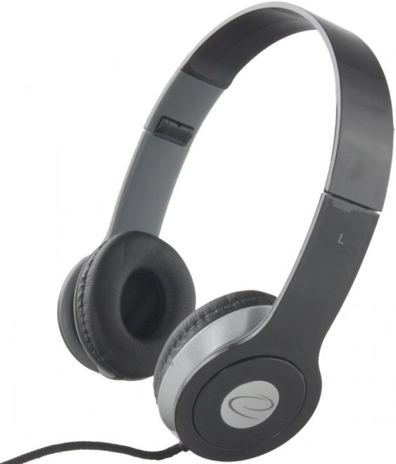 Słuchawki stereo audio Techno czarne