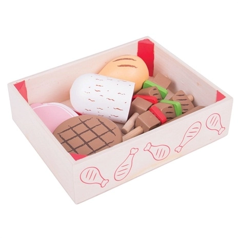 Bigjigs Toys Drewniane wędliny w pudełku