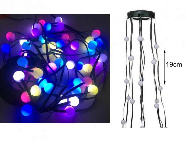 Świąteczna kurtyna świetlna z LED RGB
