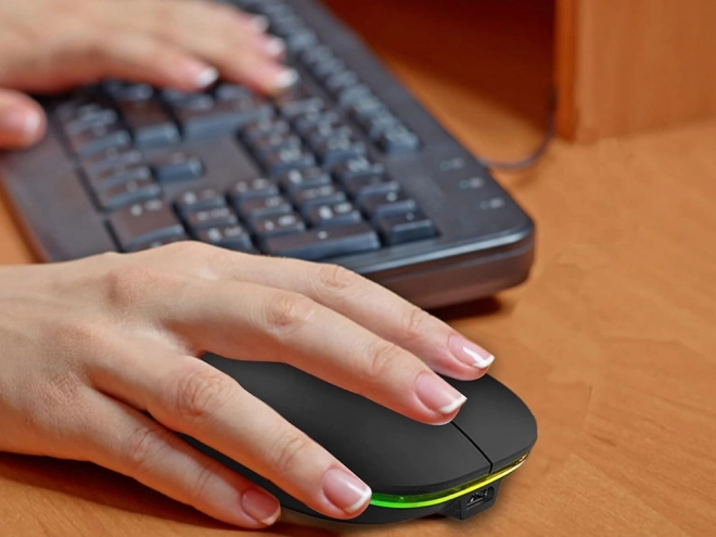 Szczupła mysz bluetooth 2,4 GHz do PC i notebooków