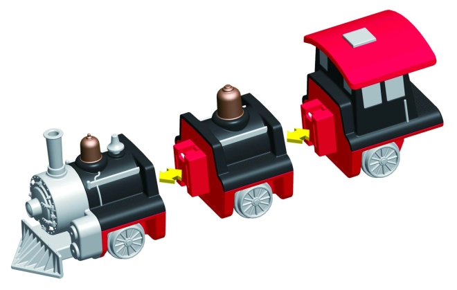 Magnetyczno‑zatrzaskowy system do szybkiego budowania