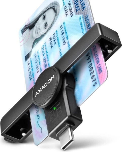 Kieszonkowy czytnik kart AXAGON PocketReader USB-C