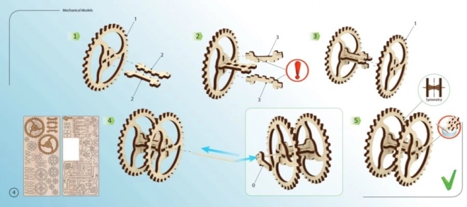 3D puzzle Traktor UGEARS