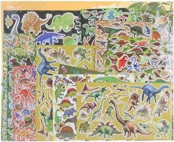 Naklejki z dinozaurami – 500 szt.