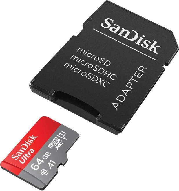 Karta SanDisk Ultra microSDXC 64GB A1 z adapterem