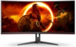 Zakrzywiony 34″ monitor gamingowy VA, 144 Hz, HDMI, DisplayPort