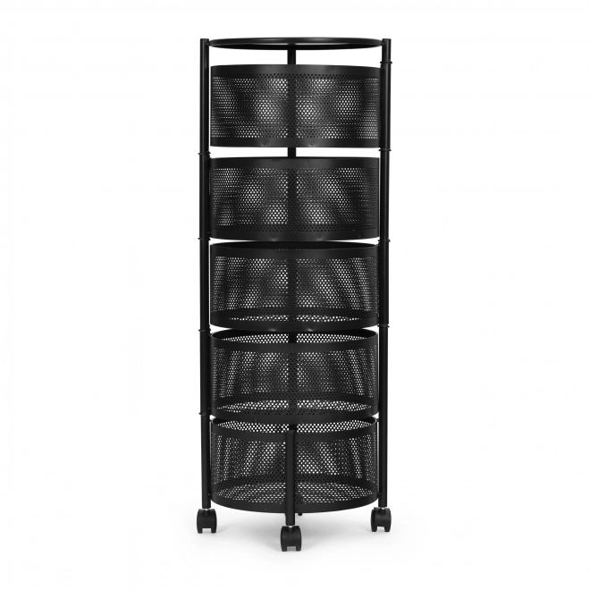 Organizer kuchenny z półkami obrotowymi, 5 poziomów, metalowy, ModernHome