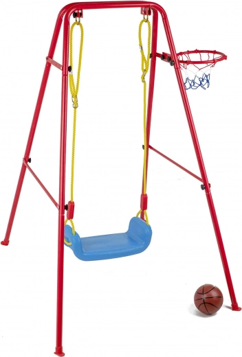Huśtawka i koszykówka w jednym