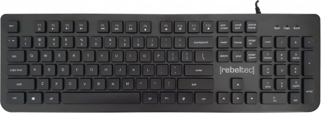 USB pełnowymiarowa klawiatura multimedialna Solidero