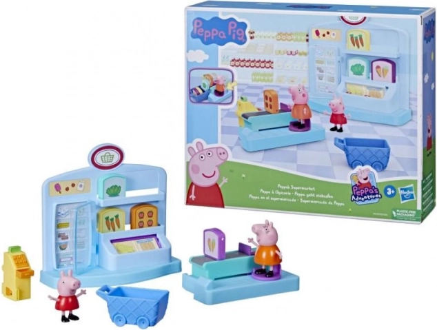 Supermarket ŚWINKA PEPPA – zestaw do zabawy z figurkami