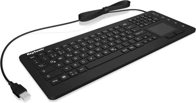 Klawiatura KeySonic z touchpadem i ochroną IP68