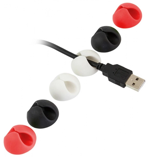Ag381 organizer kabli z opadem kablowym 6 sztuk
