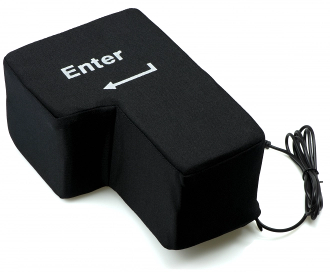 Duża antystresowa poduszka USB dla klawisza ENTER