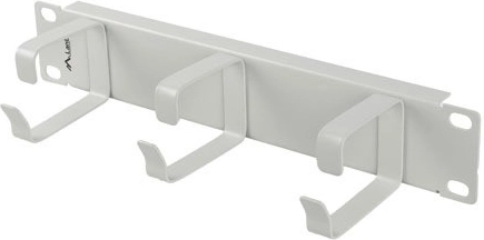 Organizer kabli 10" z 3 metalowymi uchwytami typ B, szary