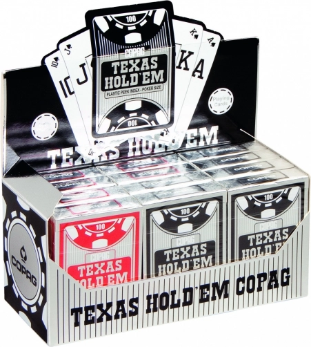 Karty pokerowe Texas, czerwone