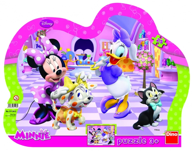 Puzzle Minnie i zwierzątka 25 elementów